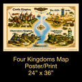 Map: Four Kingdoms Poster 24" x 36"