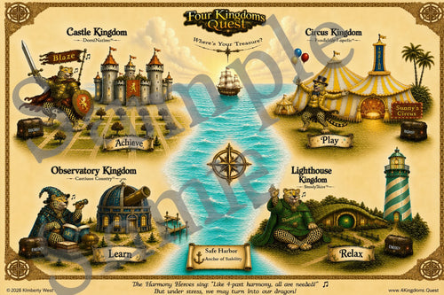 Map: Four Kingdoms Poster 24" x 36"