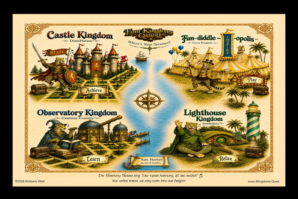 Map: Four Kingdoms Poster 24" x 36"